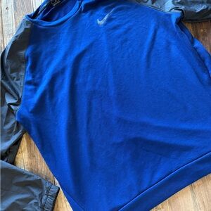 Nike Royal Blue and Charcoal Sweatshirt
